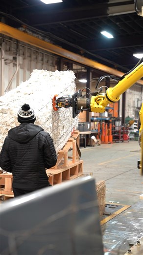 Manually de-wiring heavy pulp bales is challenging work, and our...