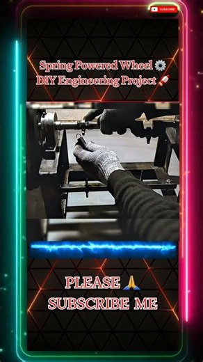 Spring Powered Wheel Generator | Amazing Free Energy Experiment ⚡