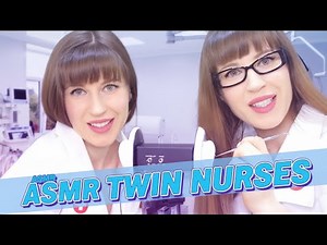 ASMR Twin Nurses Ear Cleaning 👩‍⚕️👩‍⚕️ Soft Spoken 3DIO Binaural Ear-to-Ear Exam for Sleep