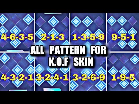 ALL BINGO PATTERN FOR K.O.F SKIN | MOBILE LEGENDS × K.O.F