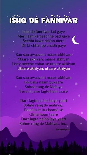 Ishq De Fanniyar (Lyrics) - JyoticaTangri #ishqdefanniyar #jyoticatangri #lyrics
