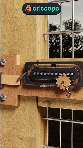 Brilliant Mangle-Rack Door Latch with Smooth Reciprocating Motion