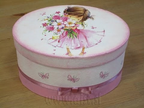 Decoupage tutorial - DIY- Decoupage paper mache box.