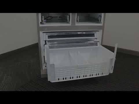 How To Removing the Freezer Door Front on Your Five Door KitchenAid Cameo Refrigerator