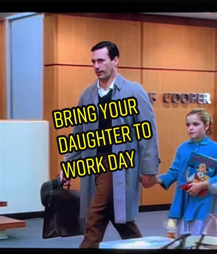 Mad Men 1960s Working Sunday Scene with Joan Harris and Sally Draper