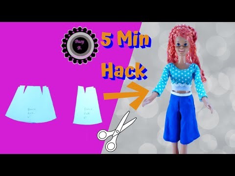 DIY Barbie Shorts From a Skirt Pattern | Pattern Hack