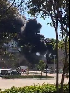 Video of the Cleveland Clinic fire in Weston. The fire was located on the roof of a building under construction. The fire has been extinguished. Video courtesy Cathy -- if you see news happen captured a photo or video and email it to senditto7@wsvn.com | WSVN-TV