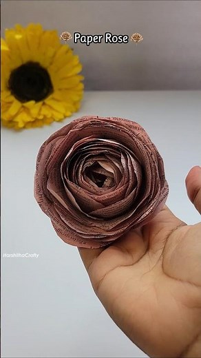 Easy Aesthetic Newspaper Rose 🌹 | How to Make Rose