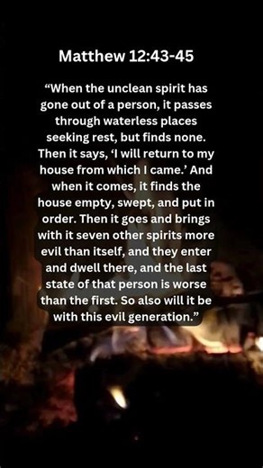 Journey of faith and spiritual growth | Matthew 12:43-45 Daily Bible Verse