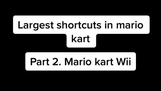 Mario Kart Wii Shortcuts Compilation