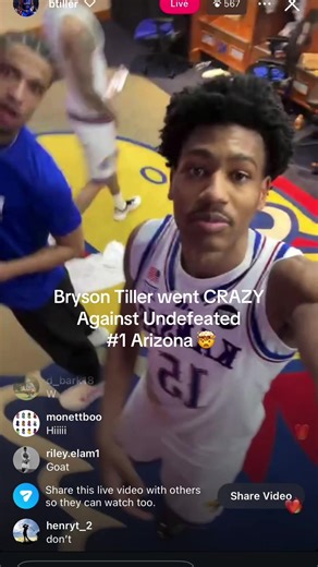 Bryson Tiller Shines in Kansas vs Arizona Matchup