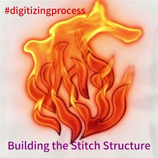 Structured Logo Embroidery Digitizing #embroiderylover