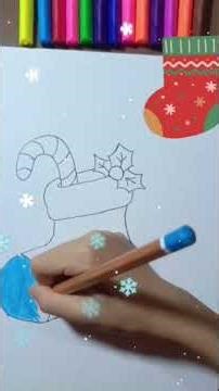 Cute Christmas Stocking Drawing/Holiday Art Shorts