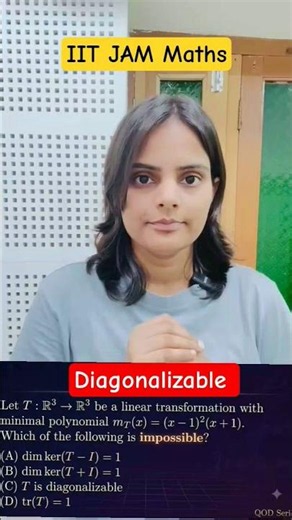 Diagonalizable | Linear Algebra | IIT JAM Maths