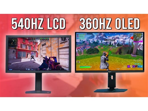 540Hz LCD对比360Hz和480Hz OLED, Fast LCD更清楚? - 明基卓威XL2586X评测【Monitors Unboxed】