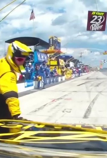 Never hit the pit crew #nascar