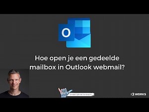 How do you open a shared mailbox in Outlook webmail?