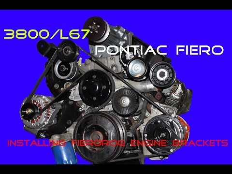 Pontiac Fiero 3800 HOW TO: Installing FieroRog Engine Brackets, Belts & Accessories