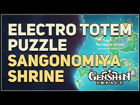 Sangonomiya Shrine Electro Totem Seelie Puzzle Genshin Impact