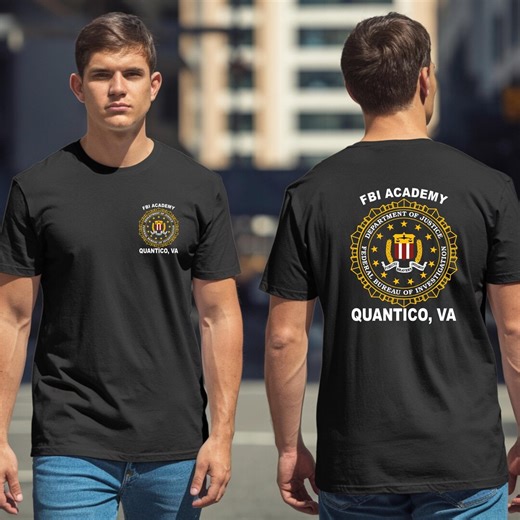 Fbi Academy Quantico Va Police United States Department of Justice T-shirt - Etsy