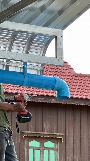 22M views · 191K reactions | Very few people know how to make drainage pipes for corrugated iron roofs using water pipes | Creative Handmades Ideas Diy | Facebook