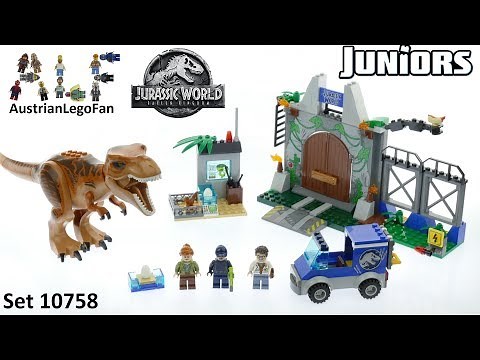 Lego Jurassic World Juniors 10758 T. Rex Breakout - Lego Speed Build Review