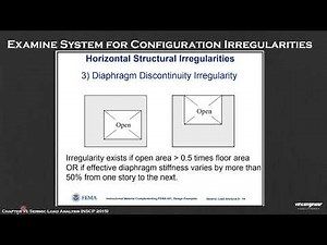 Horizontal Irregularities - CE 435 (Earthquake Engineering)