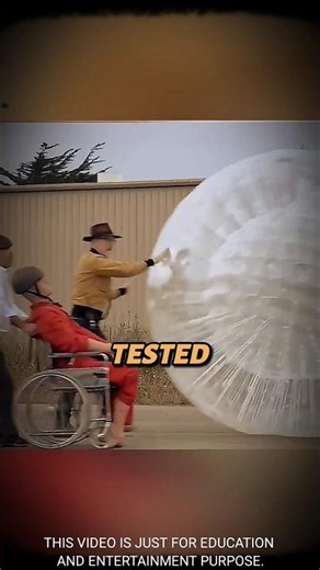 Can a Giant Ball Save You From a 300m Fall?