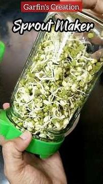 Sprout Maker | Glass Jar Sprout Maker #sprouting #sproutmaker #sproutrecipe
