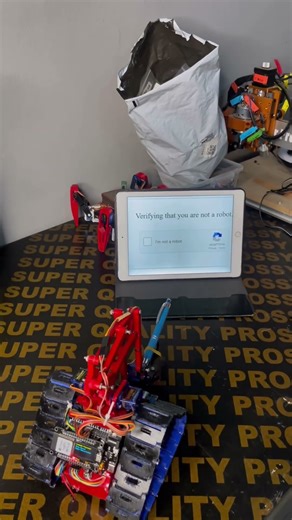 MDT ROBOT learns how to solve reCAPTCHA #memes #arduino #3dprinting #diy #engineering #robotics #fyp