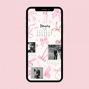 February Polaroid iPhone Background/wallpaper, Aesthetic Pink February Phone Wallpaper, Custom Polaroid Phone Wallpaper - Etsy Australia