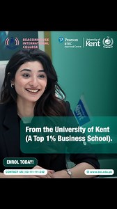 Done with O-Level or Matric? Follow this roadmap to a successful business career! Begin with Pearson BTEC Business (2 years) then move on to Pearson HND Business (2 years) and finish strong with a BA (Hons) Top-Up from the University of Kent, a top 1% business school. Build your skills, earn recognised credentials, and step confidently into the professional world. #BeaconhouseInternationalCollege | Beaconhouse International College