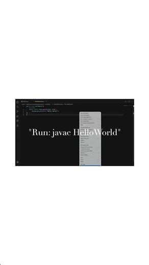 java Hello World in 30 Sec! 🚀 #codingtutorial #helloworld #java #java2026