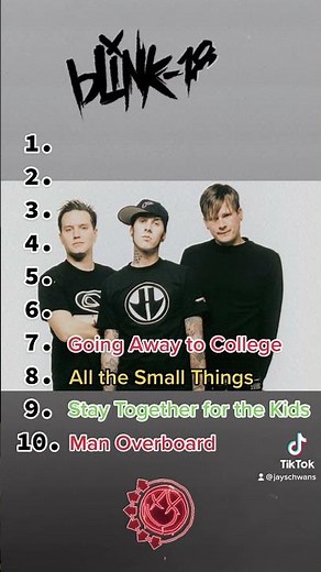 blink-182 (Top 10 Songs) #blink182 #music #top10 #poppunk