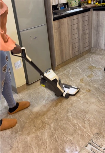 Try Out the High Tech Floor Washer!