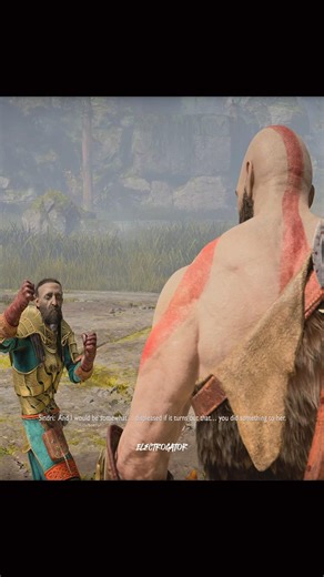 Sindri stands against kratos 💀🔥#godofwar