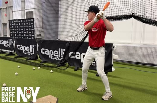 ‘27 OF/LHP Brennan Tesseyman (Washingtonville) Pieced together one of the more complete rounds of the day, consistently barreling the baseball for a 95 MPH EV. Strong 6-2, 180 LHH. #NYPreseasonID | @BrennanTess7 | Prep Baseball Report -New York