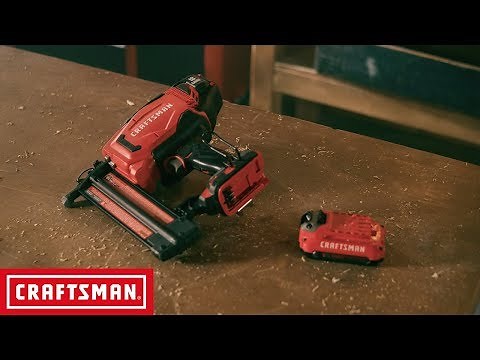 CRAFTSMAN V20* Cordless 18GA Finish Nailer Kit | Tool Overview