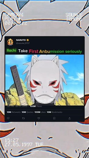 ☠️ITACHI'S FIRST ANBU MISSION... ☠️ #naruto​ #anime​ #narutoshippuden​ #animieeditz​ #shortsviral​