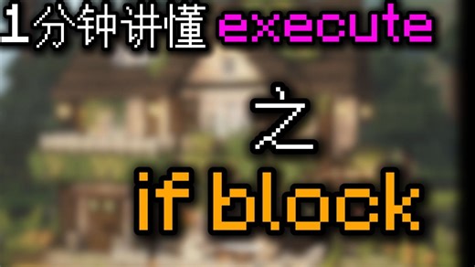 指令教学execute参数if block