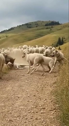 Wolf Attacks a Flock of Sheep | Wild Nature Caught on Camera