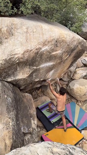 Crimp king @ryan.lieberman putting down “Sad Robot” | ORGANIC Climbing