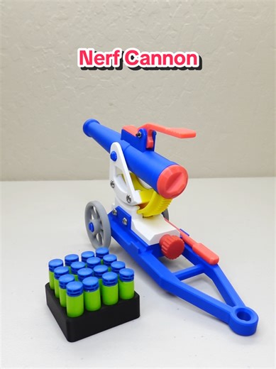 3D Printed Nerf Canno #homemade #3dprinting #toy #handcraft #Nerf | 3D Printing