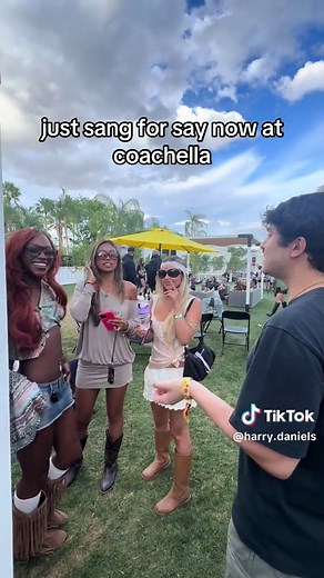 Harry Daniels Sings for Say Now at Coachella