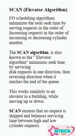 SCAN Algorithm(Elevator Algorithm)#elevator#Algorithm#cpuscheduling#SCAN#exampreparation#viral#btech