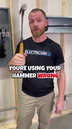 You're using your hammer wrong! #electrician #electricians #electricianu #electricianstuff #electricianshit #electricianhacks #electricaltips #electricalhacks #hacks #tools #electricaltools #electriciansoftiktok #electricianoftiktok #electriciansofinstagram #electriciansofamerica #electricianlife #sparky #sparkylife