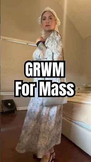 This is a mennonite style dress that I had custom-made #modest #catholic #grwm #lent