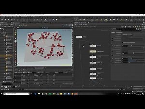 Houdini basic procedural village, streets and houses