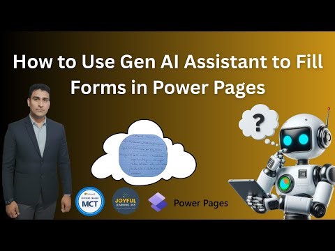 Use Generative AI Assistance to Fill Forms in Power Pages. #powerpages