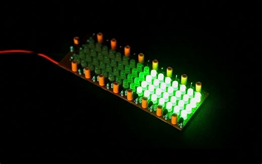 使用BC547和BC557晶体管DIY炫酷的16通道运行LED电路